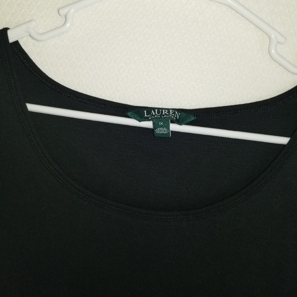 ❤ Ralph Lauren Plus Size Black Tank Top 1X - Picture 5 of 5